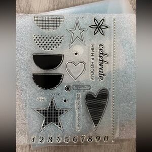 NEW Close to my heart Acrylic stamp set “Celebrate” stamps